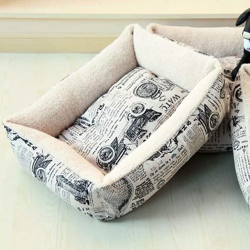 Oxgord Paws & Pals Plush Dog Bed