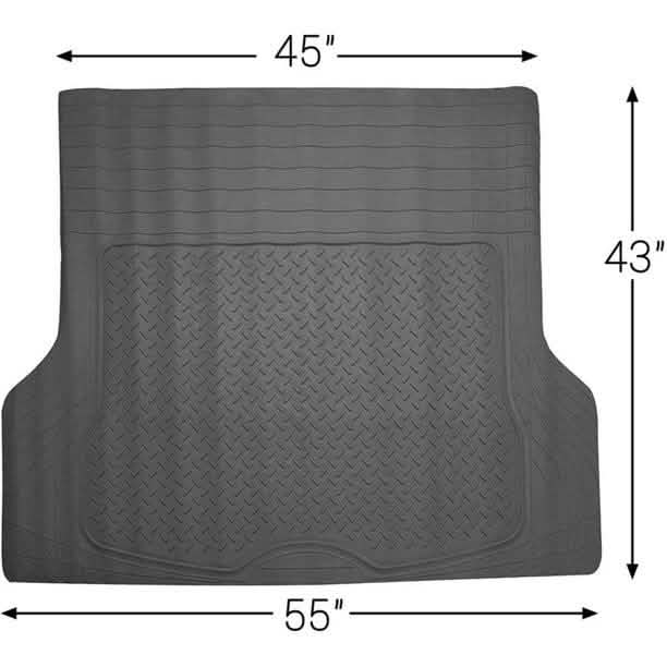OxGord WeatherShield HD Heavy Duty Rubber Trunk Cargo Liner Floor Mat