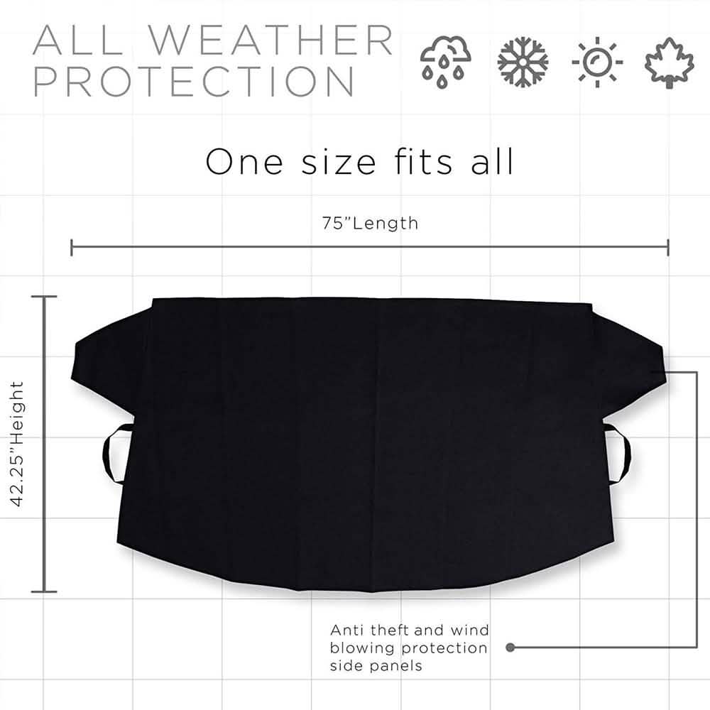 OxGord Windshield Snow Cover, Ice Wiper and Visor Protector