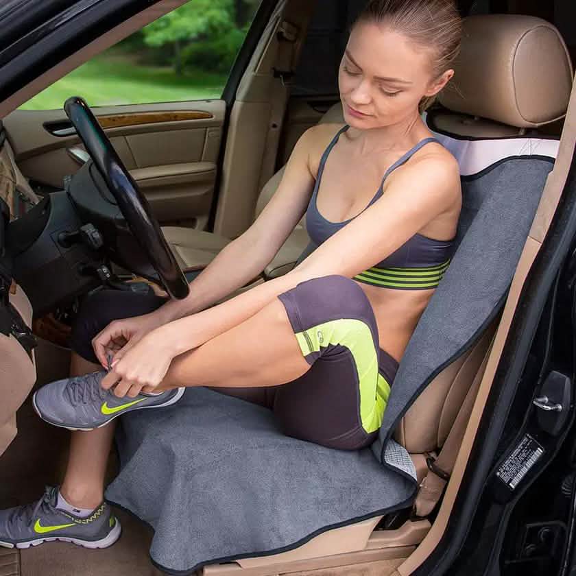 OxGord Yoga Sweat Towel Auto Post-Workout Seat Cover