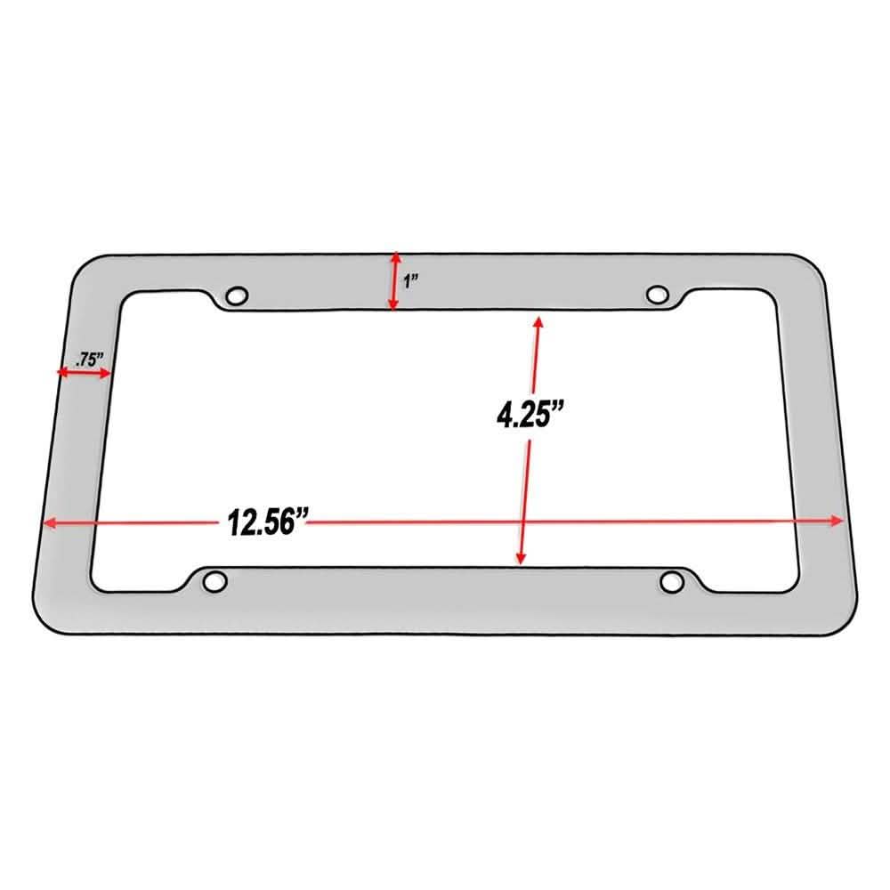 OxGord Zebra License Plate Frame