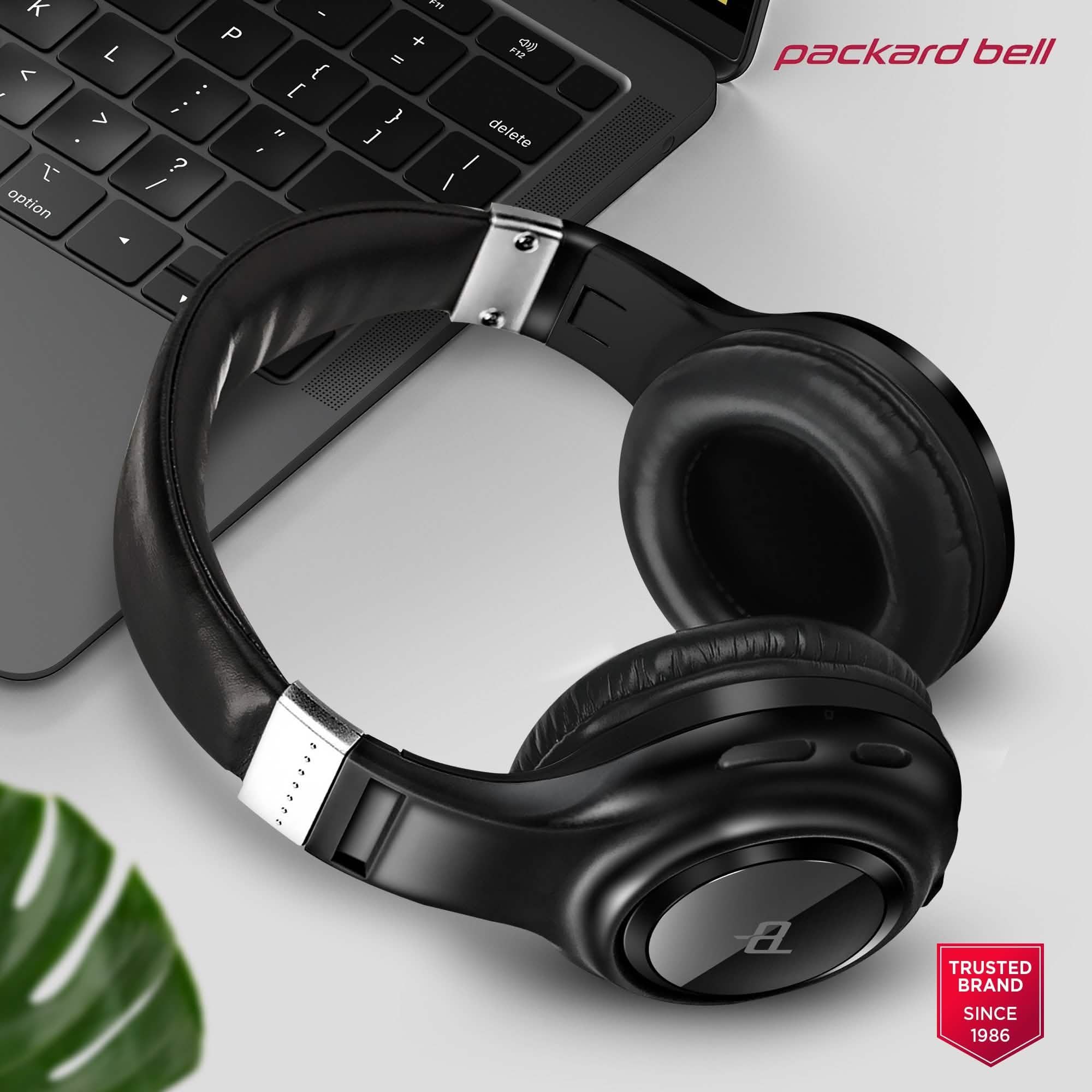 Packard Bell  Dynamic Audio Wireless Headphones - Rechargeable HD Headset