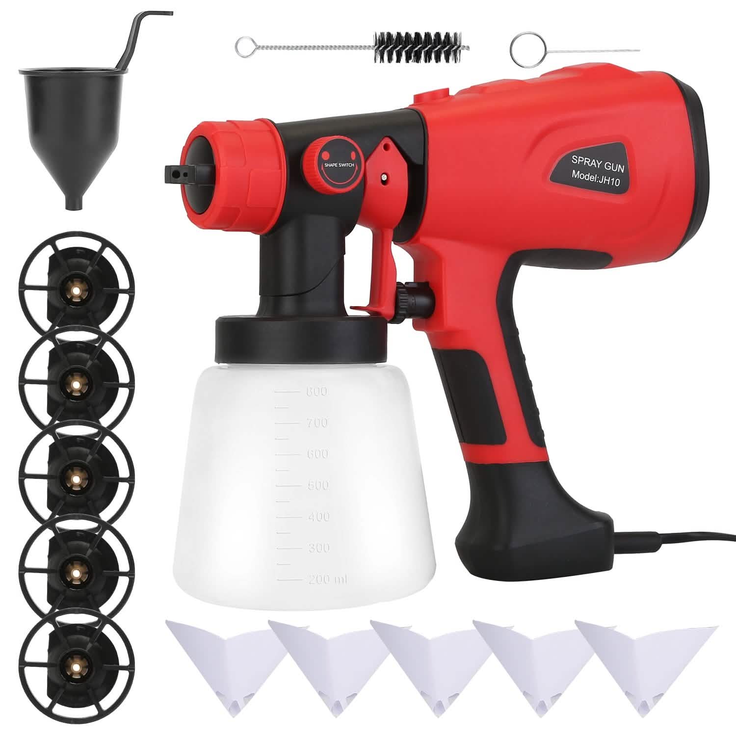 Paint Sprayer HVLP Handheld Painter with 3 Spray Patterns