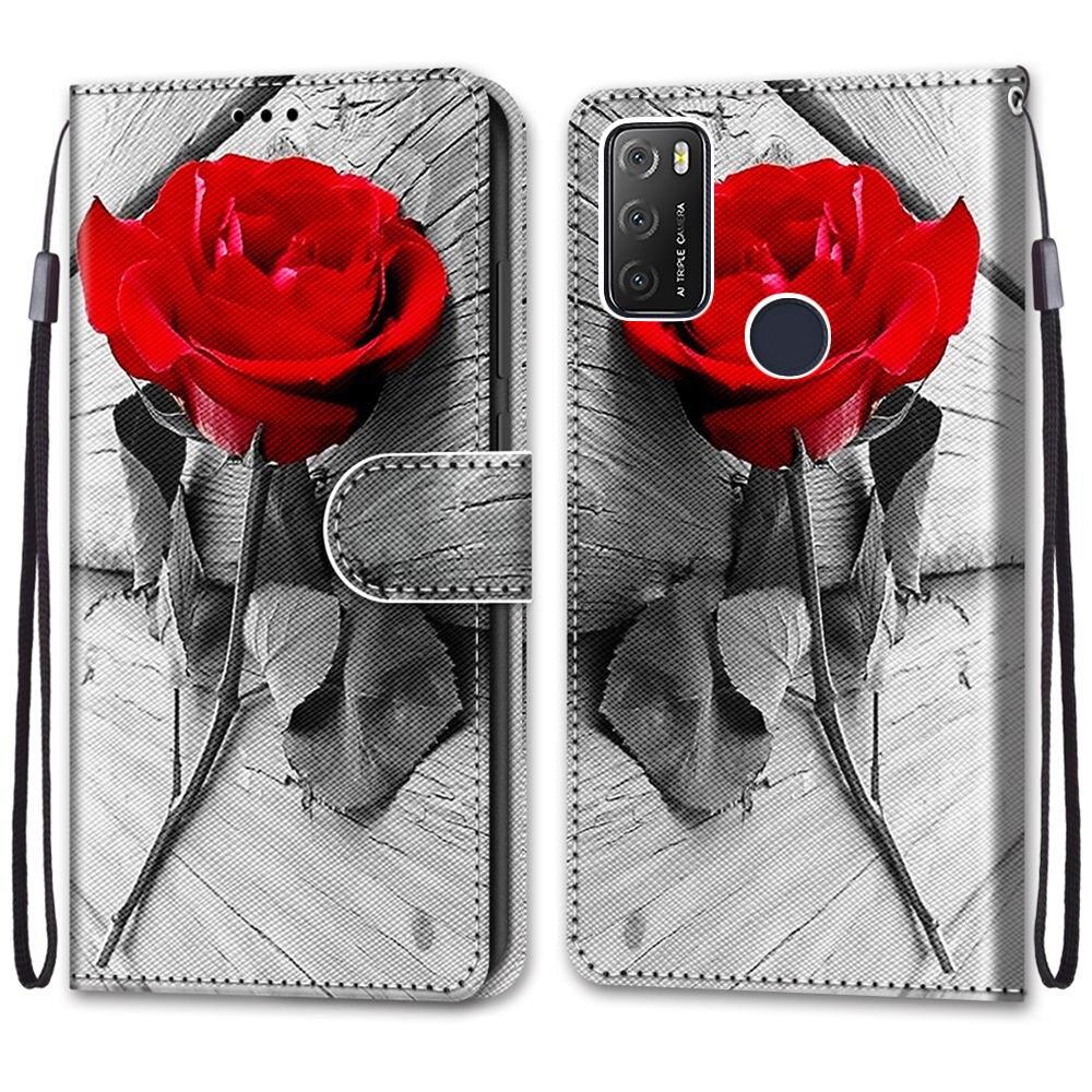 Painted Leather Flip Phone Case For Xiaomi Redmi 8 9 9A 9C 9T Redmi 10 Lion Cat Butterfly Wallet Card Holder Stand Book Cover Colorful PU Leather Wallet Flip Cover Shockproof Card Slots Holder Side Pocket Magnetic Closure Stylish Case