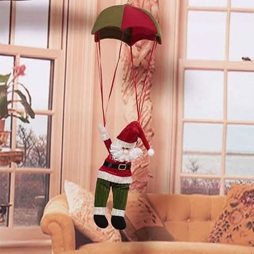 Parachute Snowman Santa Claus Ornament