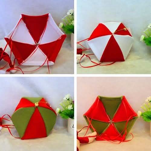 Parachute Snowman Santa Claus Ornament