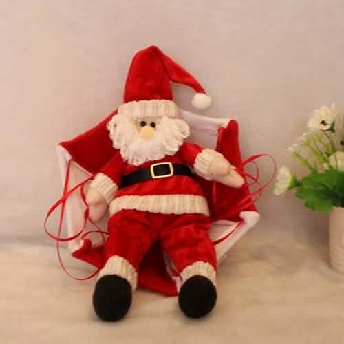 Parachute Snowman Santa Claus Ornament
