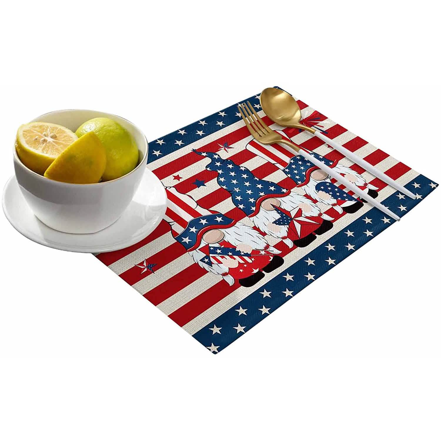 Patriotic Stars Placemats Set