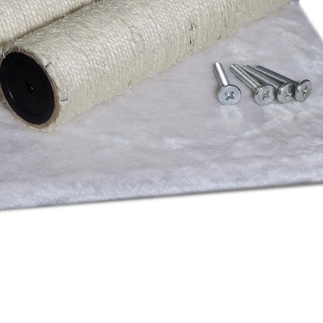 Paws & Pals 3-in-1 Cat Scratching Post with Hammock and Toy