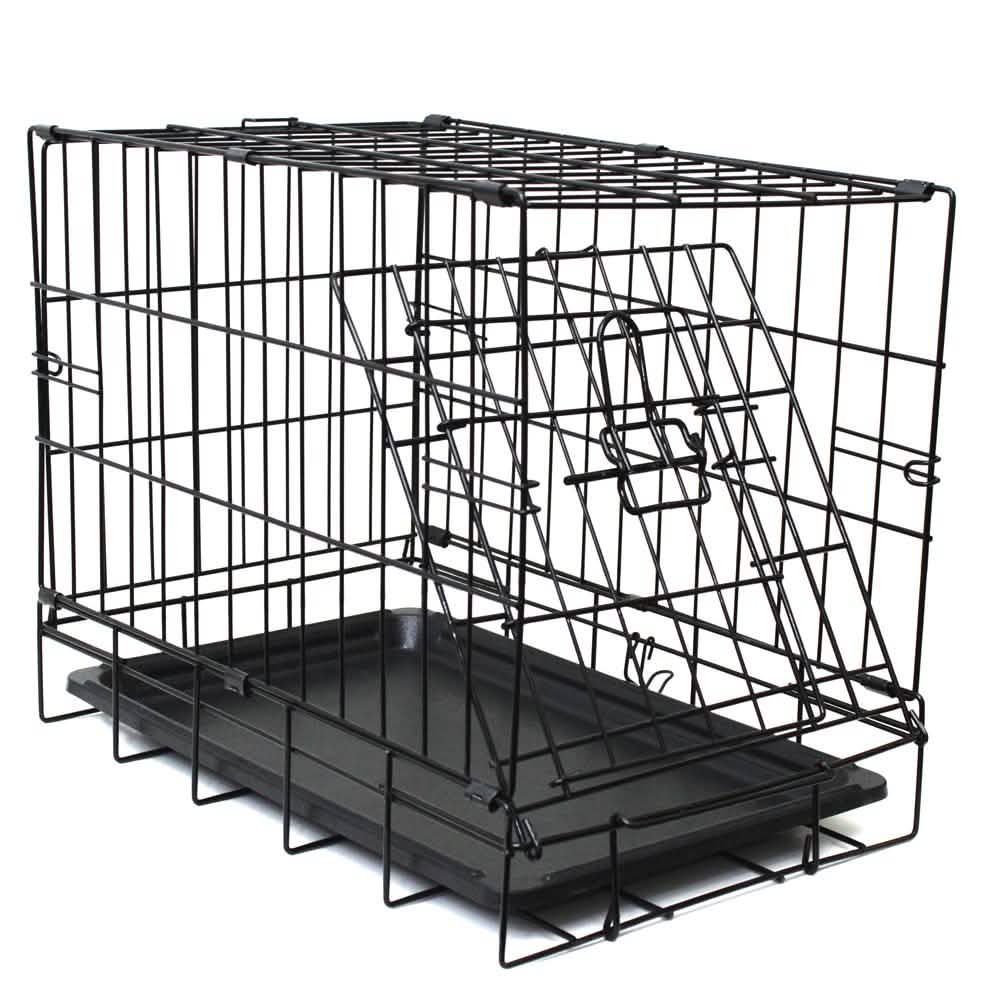 Paws & Pals Double Door Wire Dog Crate with Tray