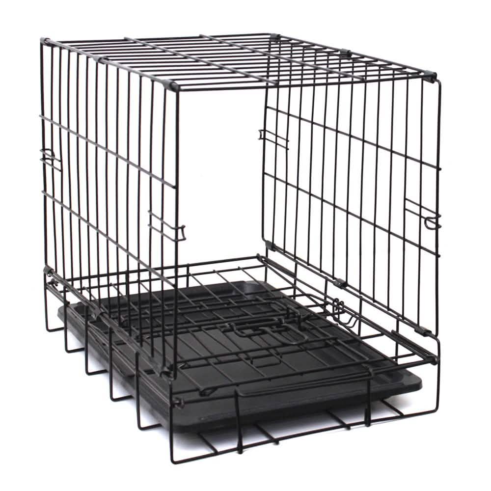 Paws & Pals Double Door Wire Dog Crate with Tray