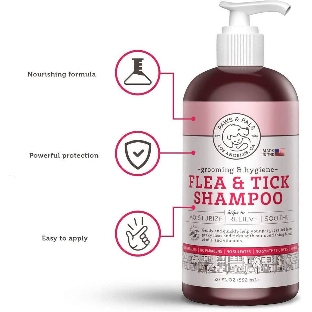 Paws & Pals Flea and Tick Shampoo for Dogs & Cats