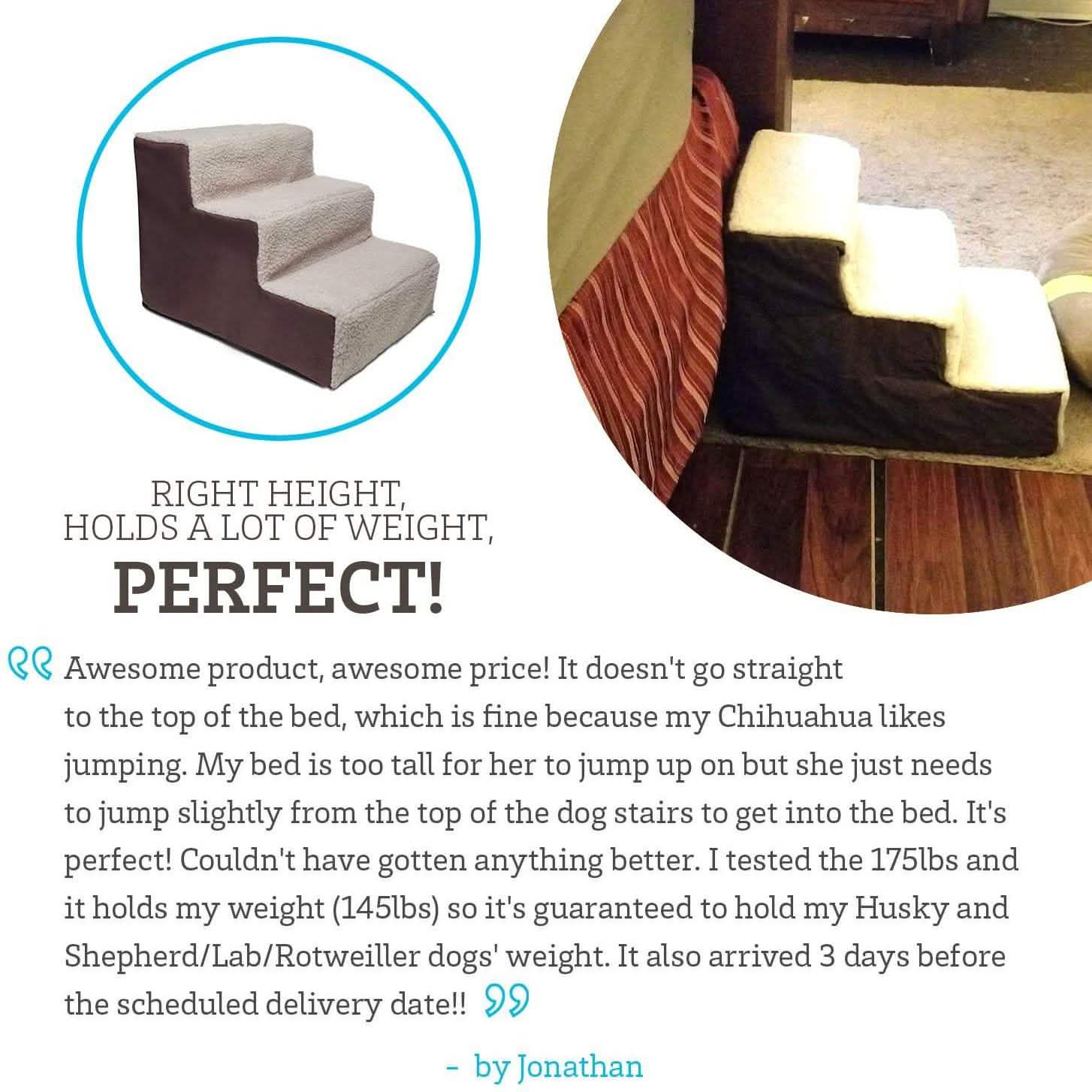 Paws & Pals Padded Pet Stairs