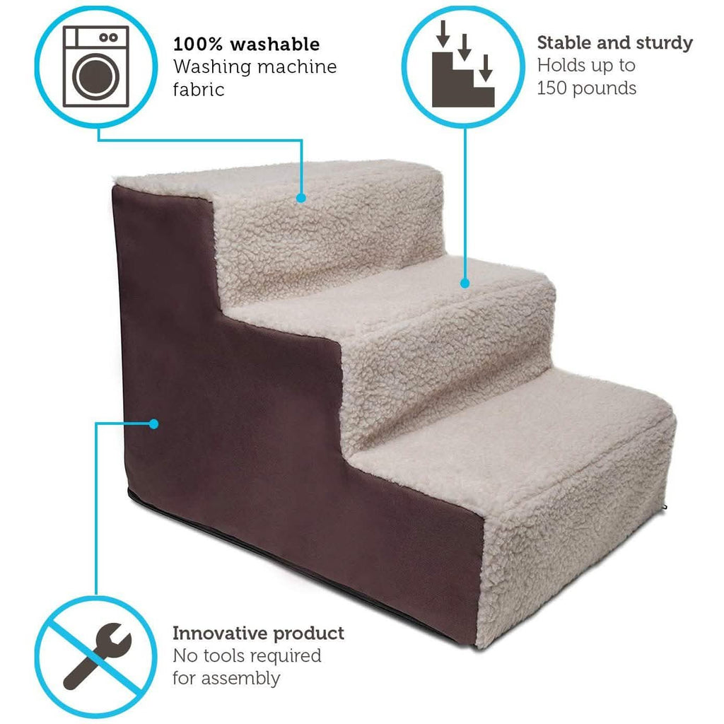 Paws & Pals Padded Pet Stairs