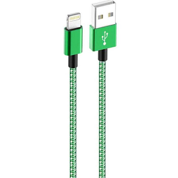 PBG 4 Port LED Car Charger and 6Ft. Lightning Cable Combo