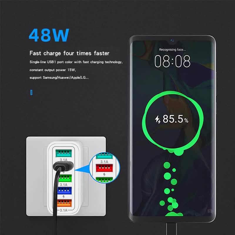 PBG 5 Port Wall Charger