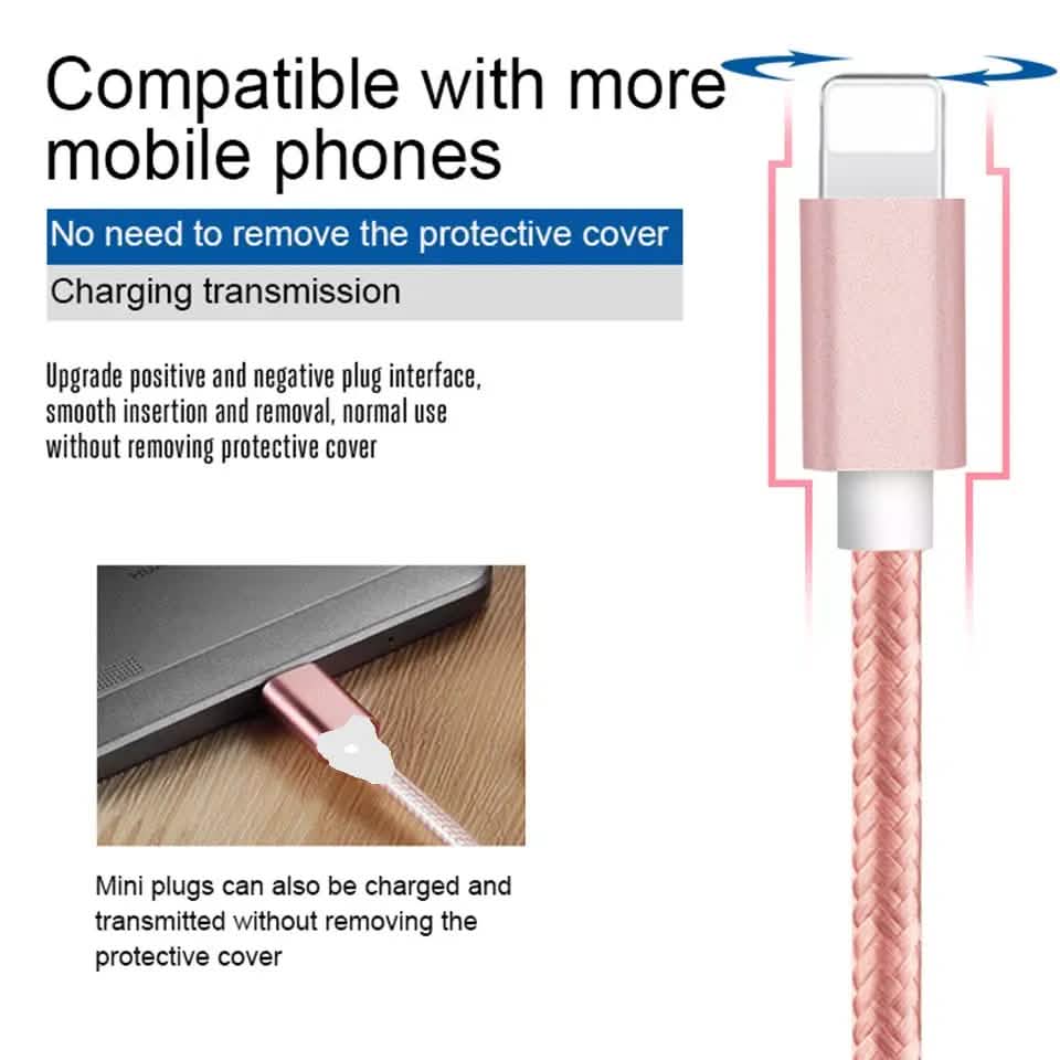 PBG LED 6 Port Car Charger and 4Ft. 3-in-1 Cable Combo