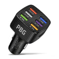 PBG LED 6-Port Car Charger Charge