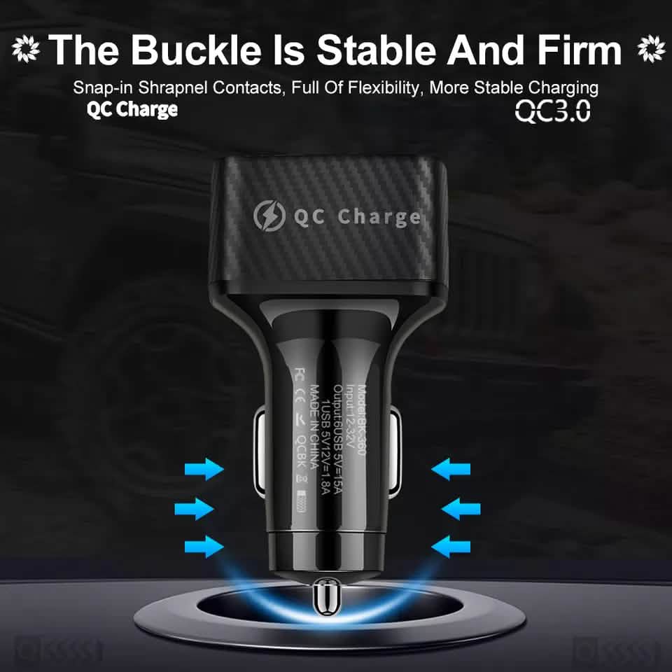 PBG LED 6-Port Car Charger Charge