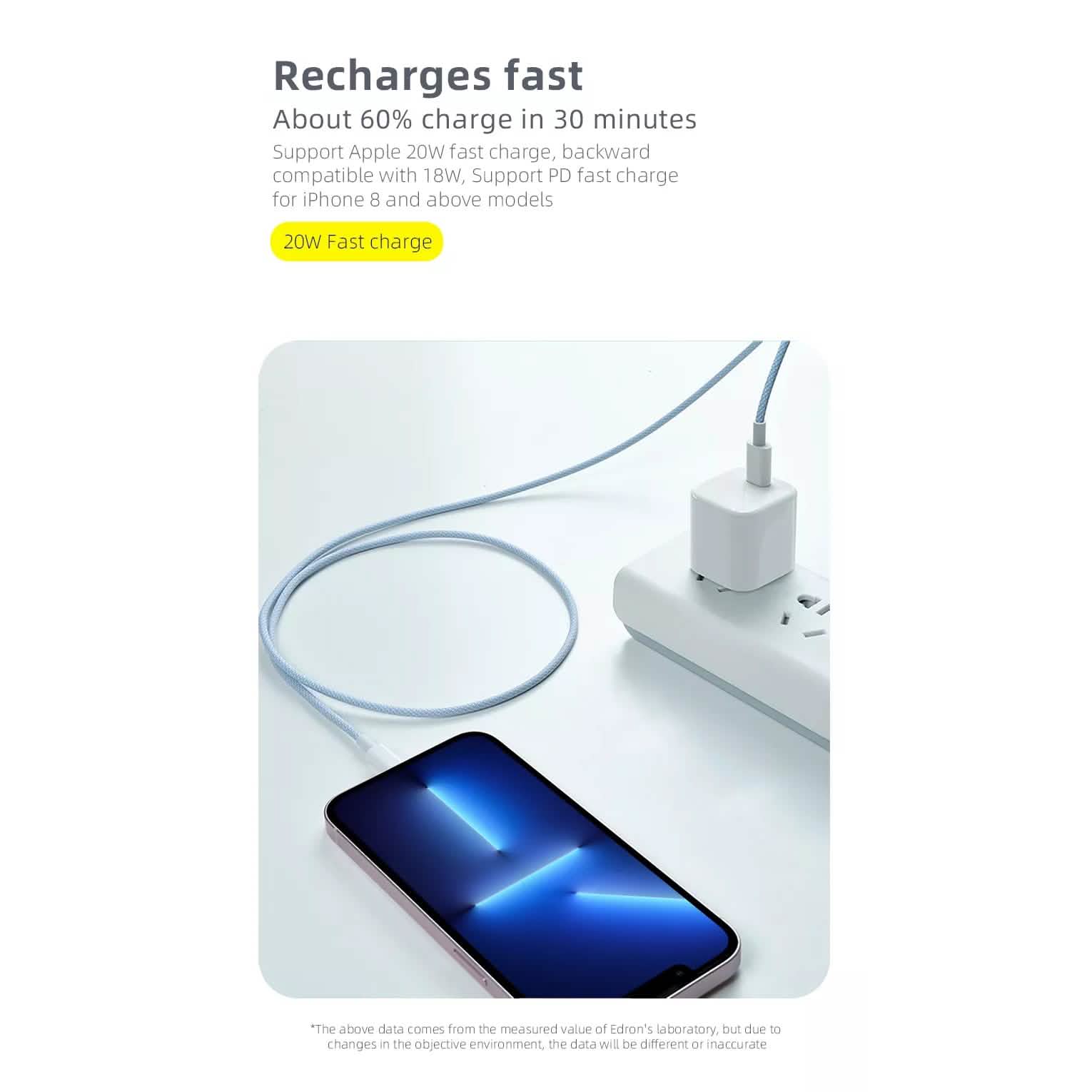 PBG Macaron USB-C TO C Cable's 3 (PD Type C to 8 Pin)