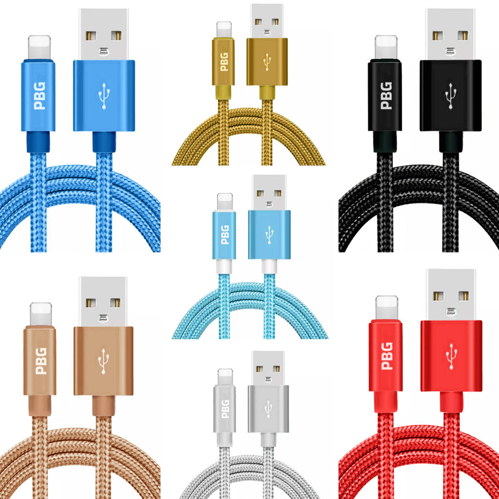 PBG XL 10Ft. Lightning Cable's Nylon Woven Protection