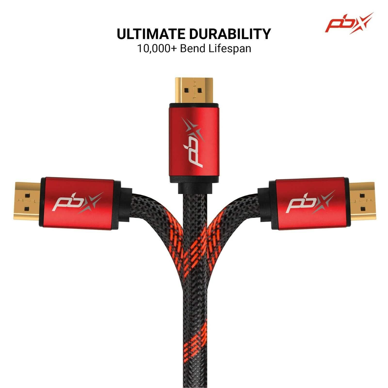 PBX 4K HDMI 2.0 Cable High Speed 18Gbps Braided Cord