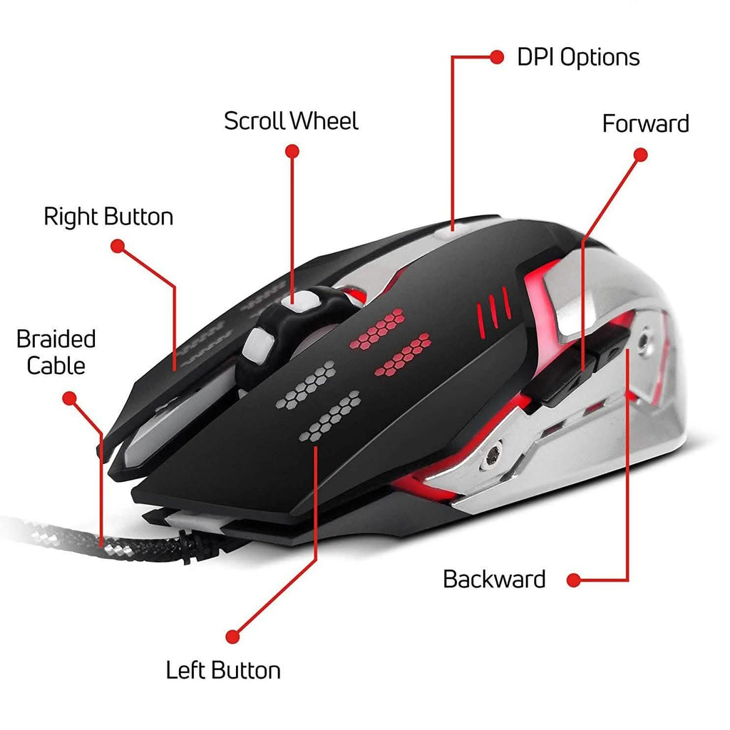 PBX Gladiator Wired Gaming Mouse