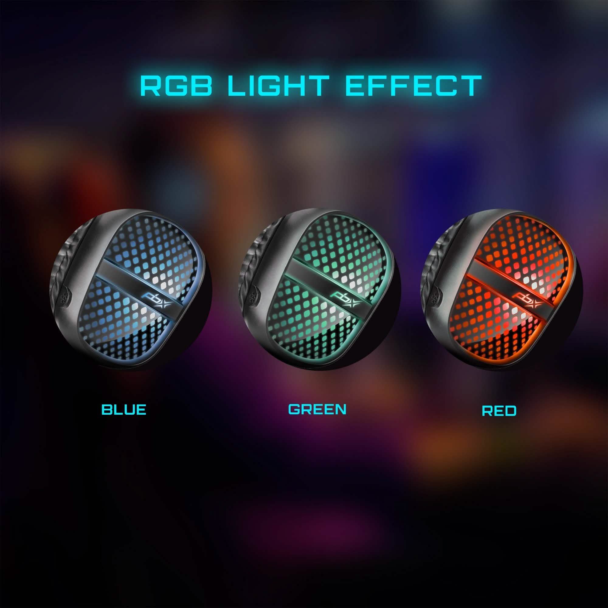 PBX Pulse 7 Elite Comfort Gaming Headset | Over-Ear LED Headphones with Mic
