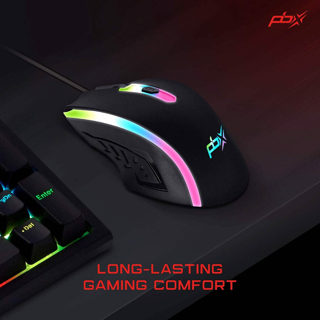 PBX Soldier Wired Gaming Mouse with 4 Optimized Buttons, 3 Levels of DPI