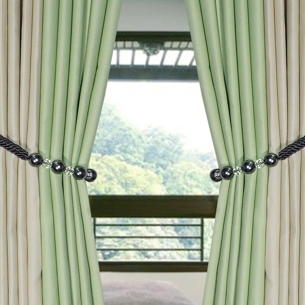 Pearl Curtain Tieback Bling Pearl Bandage Accessories Curtains Holder Buckle Tie Rope Home Decorative Curtain Tieback Decorative Drapery Holdbacks Rope Holder For Home Office 53cm