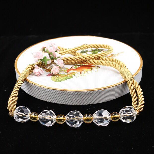 Pearl Curtain Tieback Bling Pearl Bandage Accessories Curtains Holder Buckle Tie Rope Home Decorative Curtain Tieback Decorative Drapery Holdbacks Rope Holder For Home Office 53cm