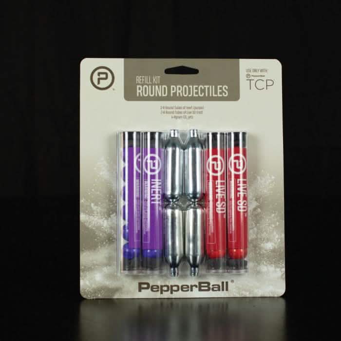 PepperBall TCP Round Refill Kit with CO2 Cartridges
