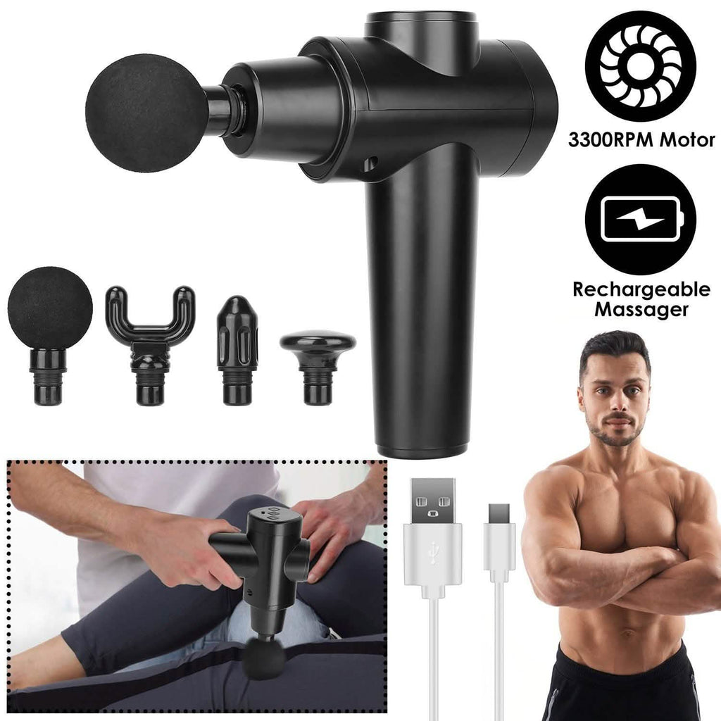 Percussion Digital Display Rechargeable Deep Tissue Vibration Massage Gun