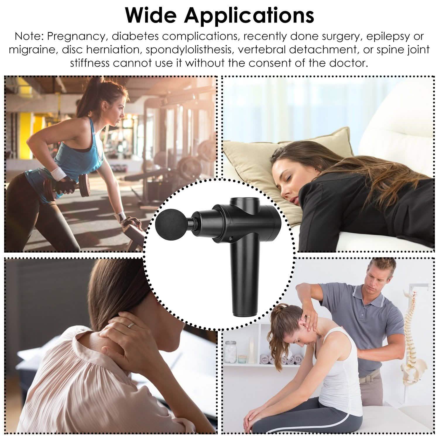 Percussion Digital Display Rechargeable Deep Tissue Vibration Massage Gun