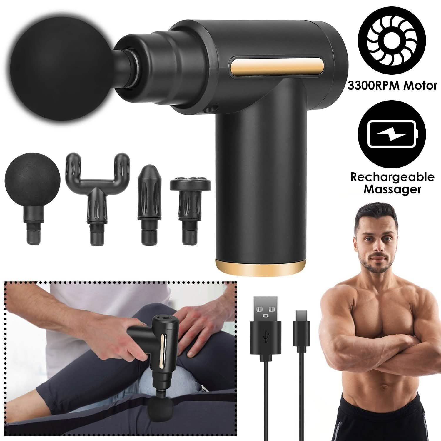 Percussion Rechargeable Massage Gun