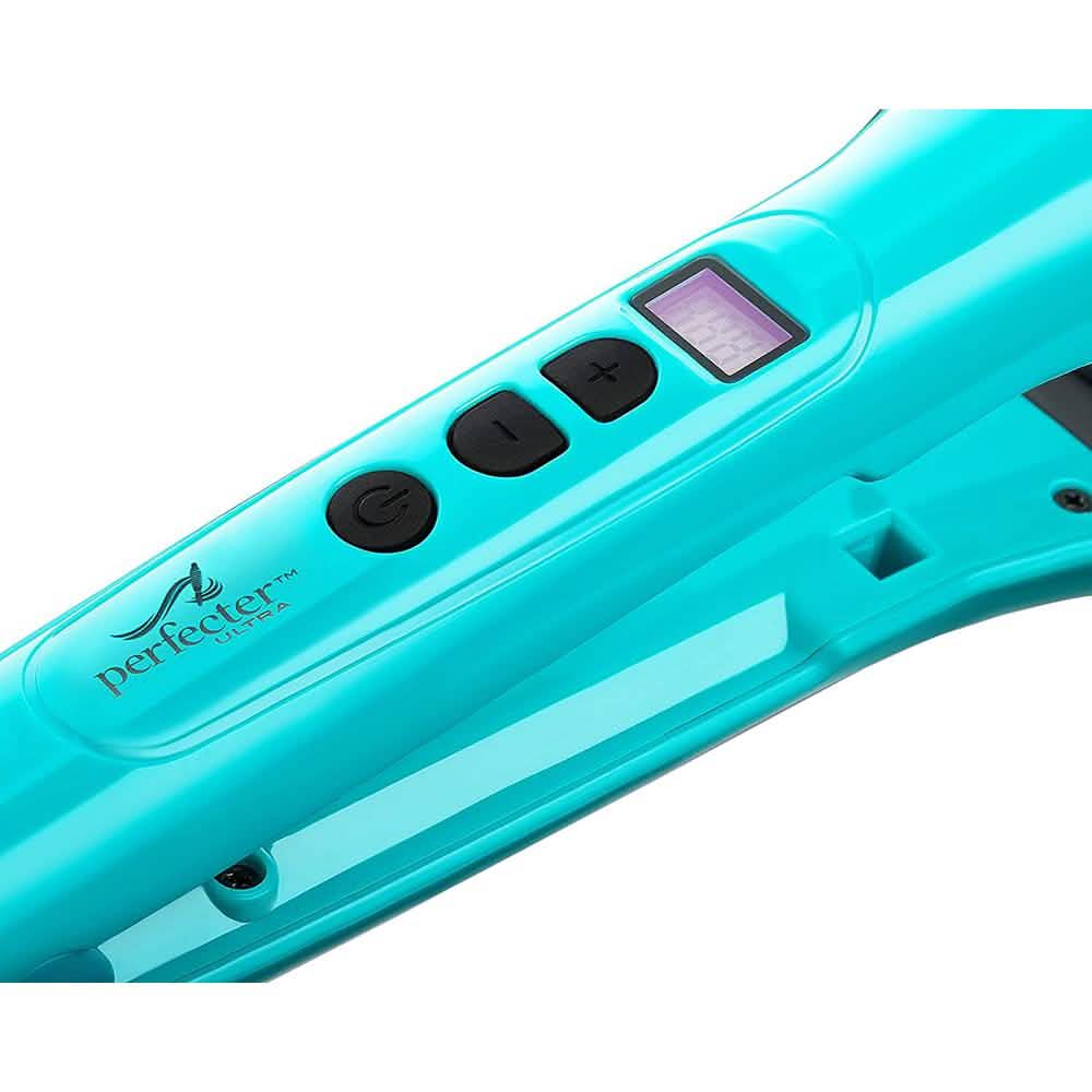 Perfecter Flat Iron Hair Straightener & Hot Round Brush 2-in-1