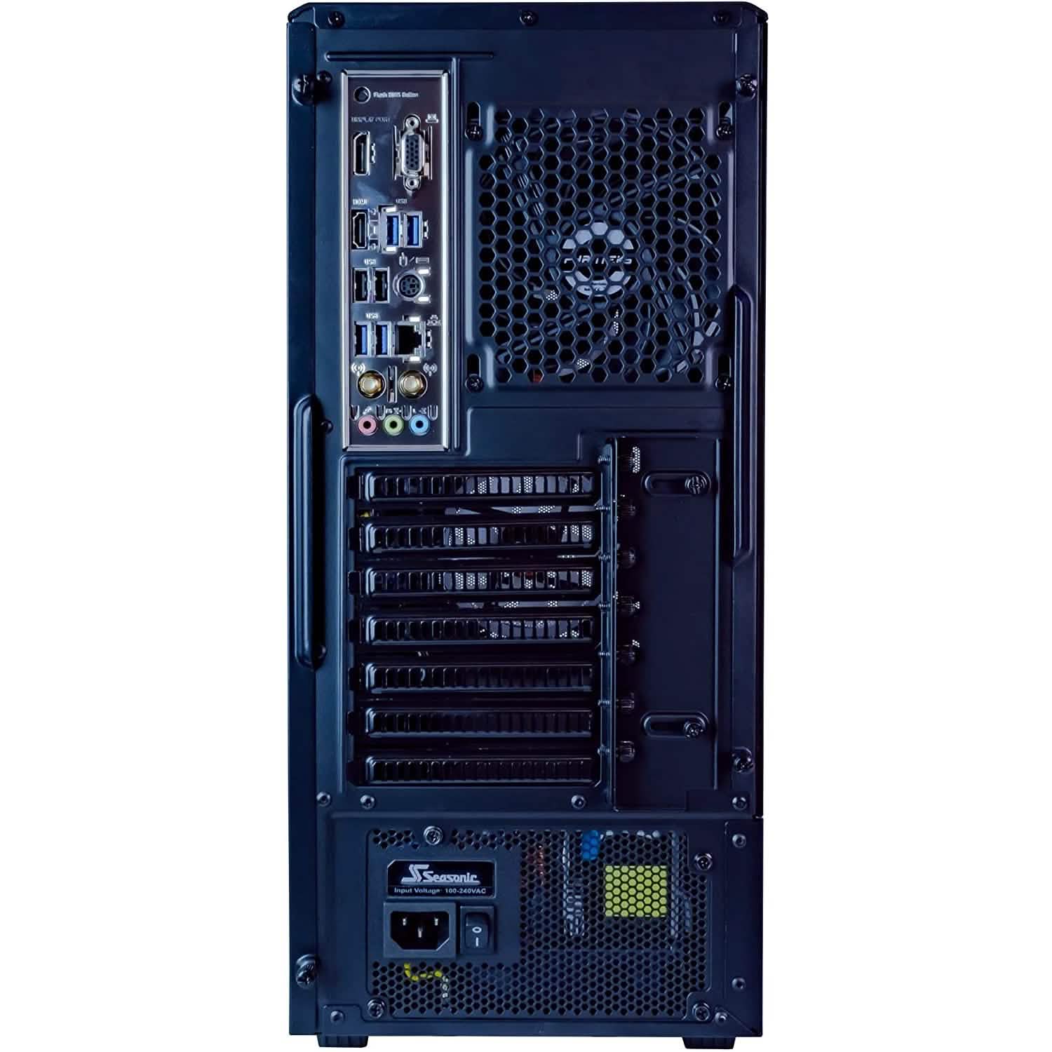 Periphio Centaur Prebuilt RGB Gaming Computer 16GB DDR4 RAM 500GB NVMe M.2 SSD + 1TB HDD (Refurbished)