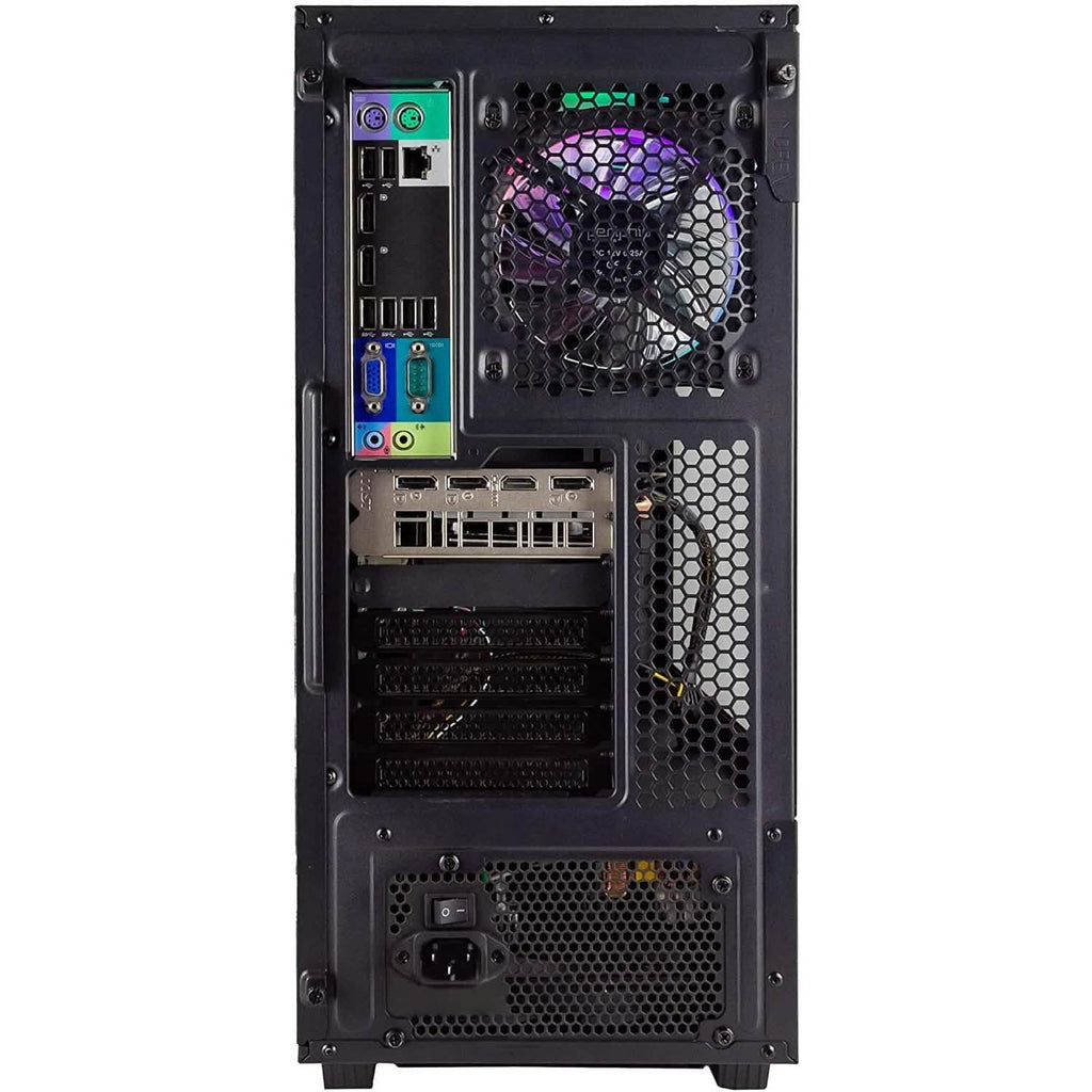 Periphio Ghoul Prebuilt Gaming PC Computer Tower 16GB RAM 120GB SSD + 500GB HDD (Refurbished)