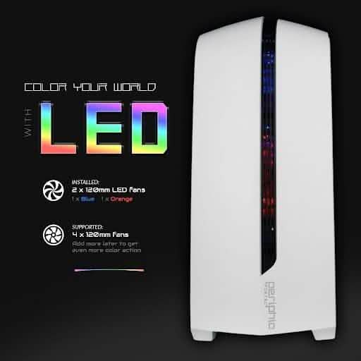 Periphio Vortex Gaming PC Desktop 16GB RAM 120GB SSD + 500GB 7200 RPM HDD (Refurbished)