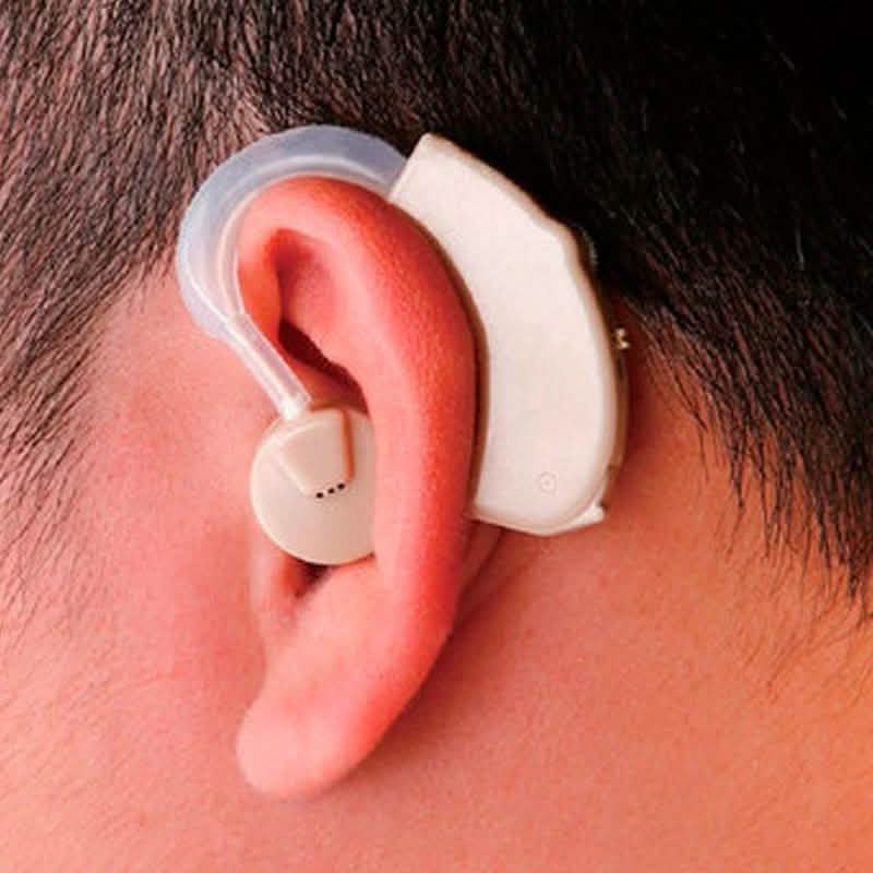 Personal Sound Amplifier Hearing Aid with Protective Case