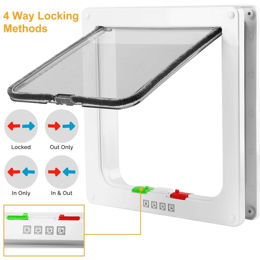 Pet 4 Way Locking Quiet Flap Door