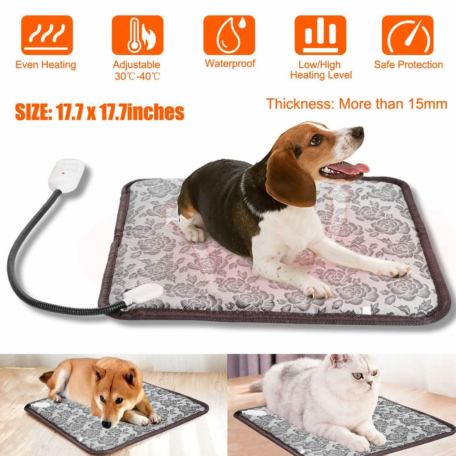 Pet Heating Mat Waterproof Adjustable