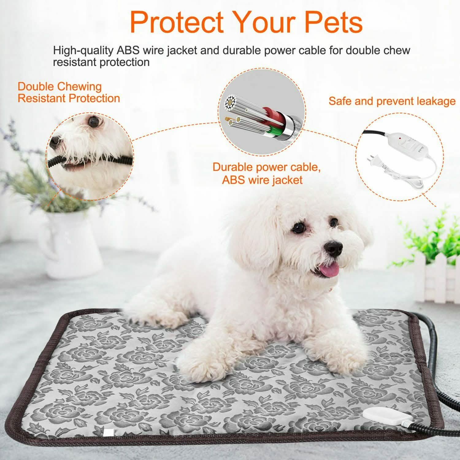 Pet Heating Mat Waterproof Adjustable