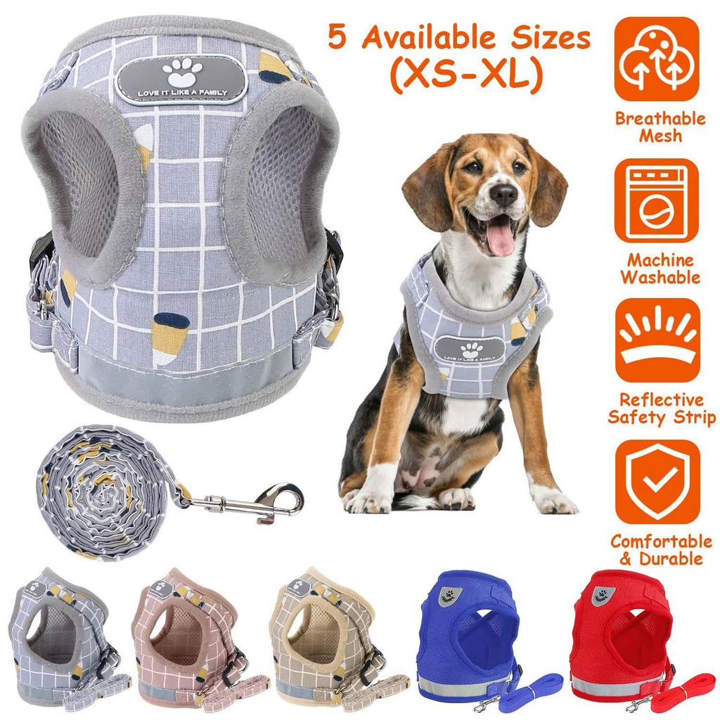 Pet Mesh Harness Dog Leash Puppy Vest