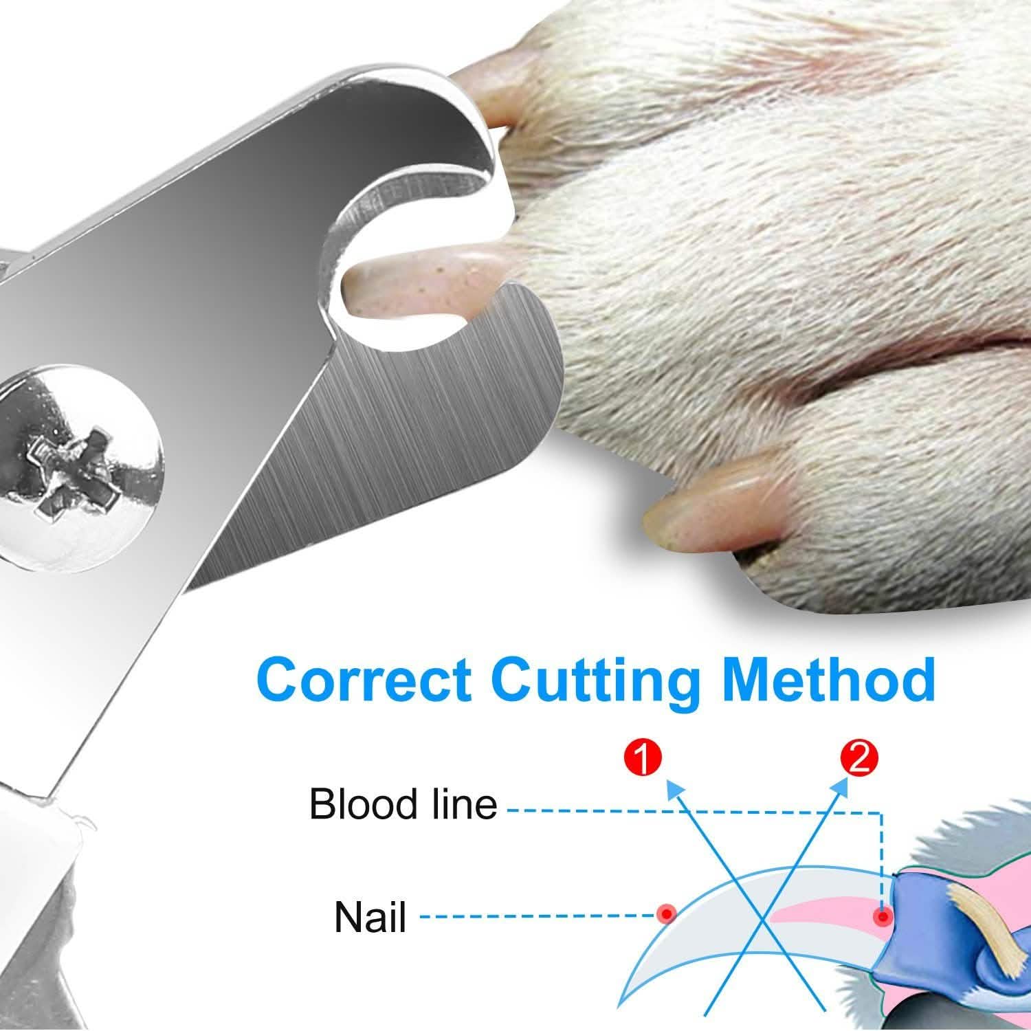 Pet Nail Toe Stainless Steel Trimmer with Nail File