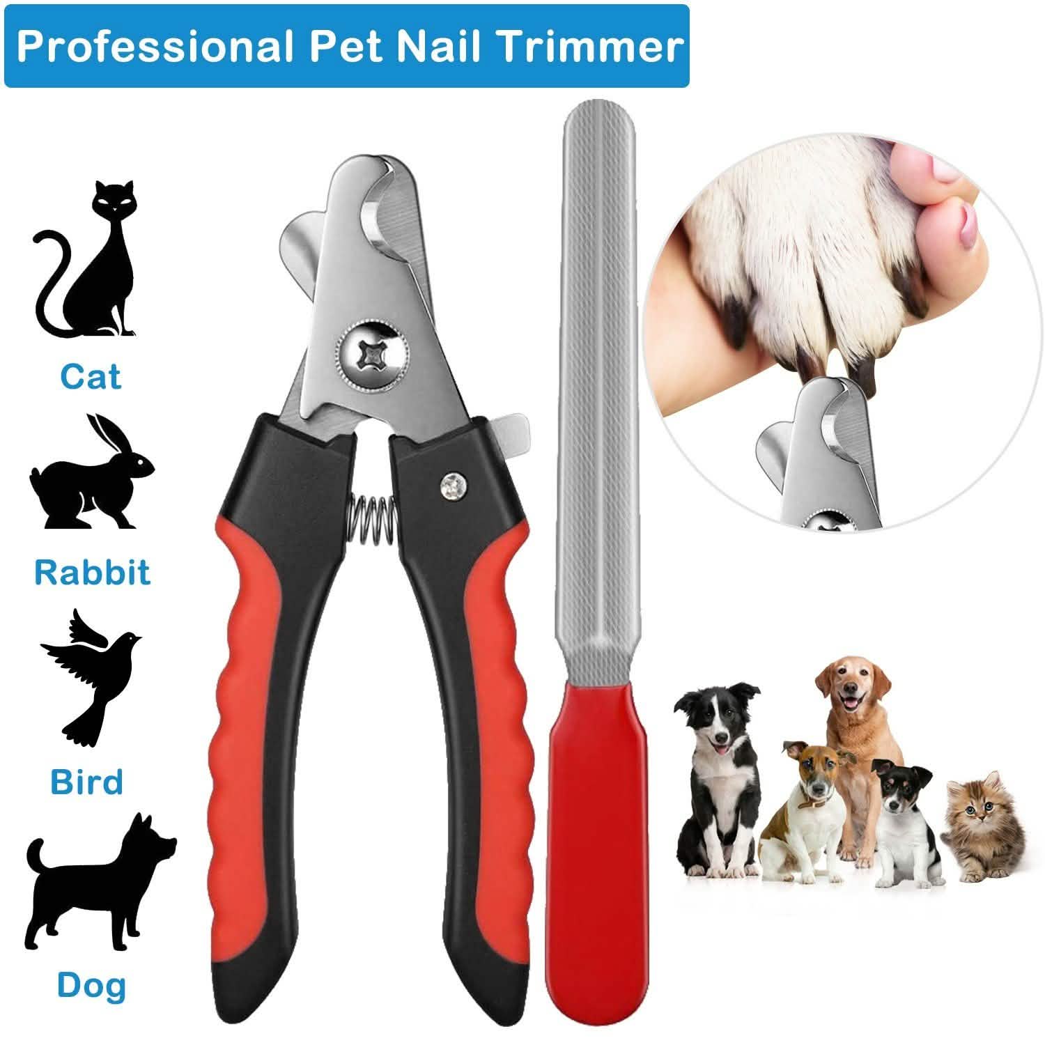 Pet Nail Trimmer  with Safety Guard to Avoid Over-Cutting Nails