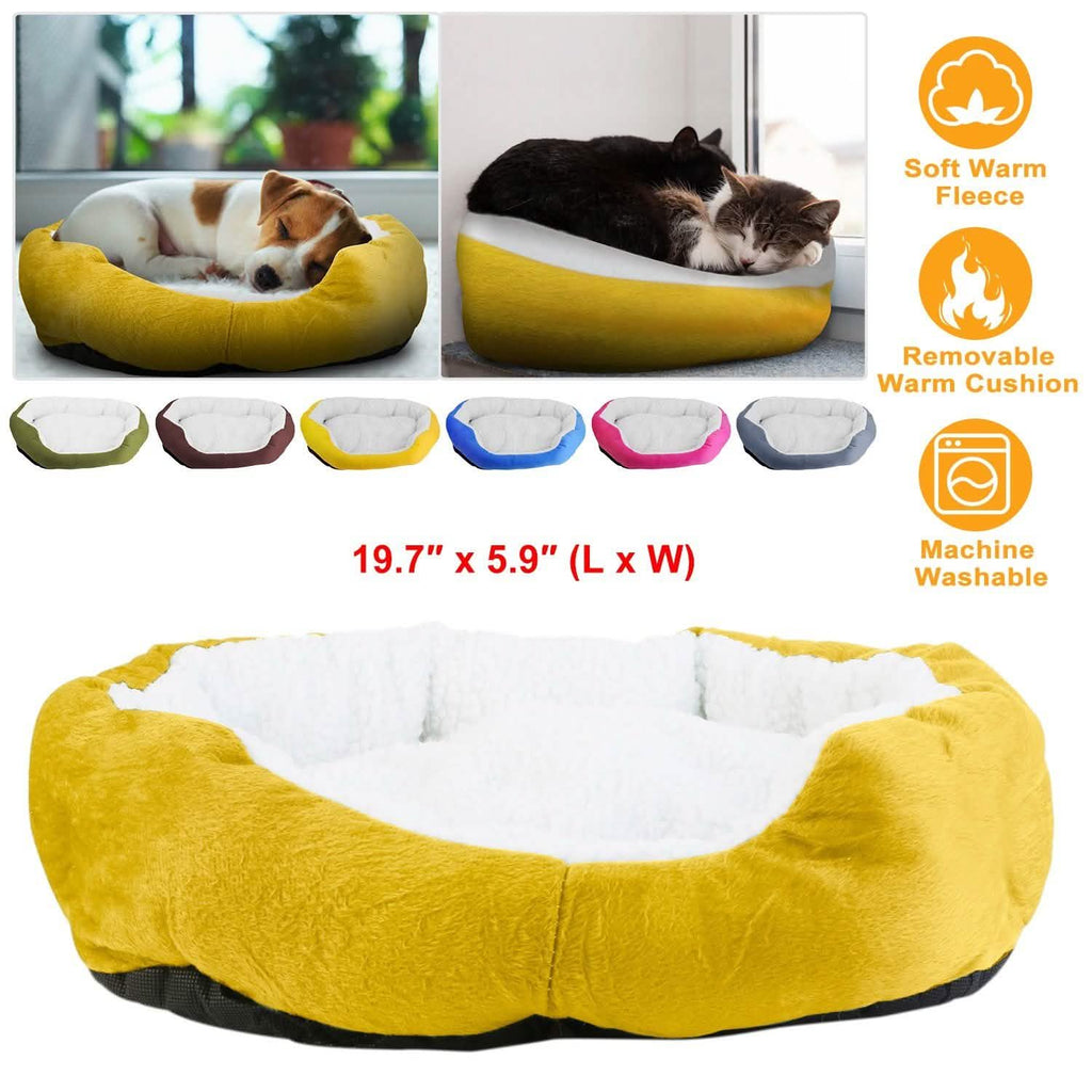 Pet Puppy Cat Soft Warm Fleece Bed
