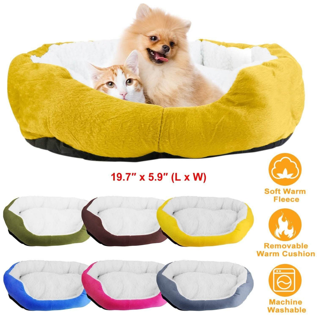 Pet Puppy Cat Soft Warm Fleece Bed