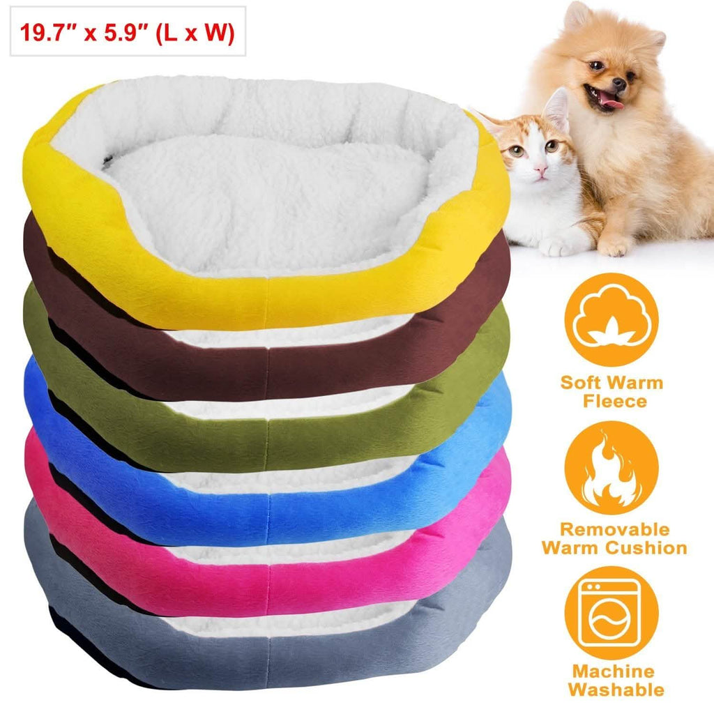 Pet Puppy Cat Soft Warm Fleece Bed