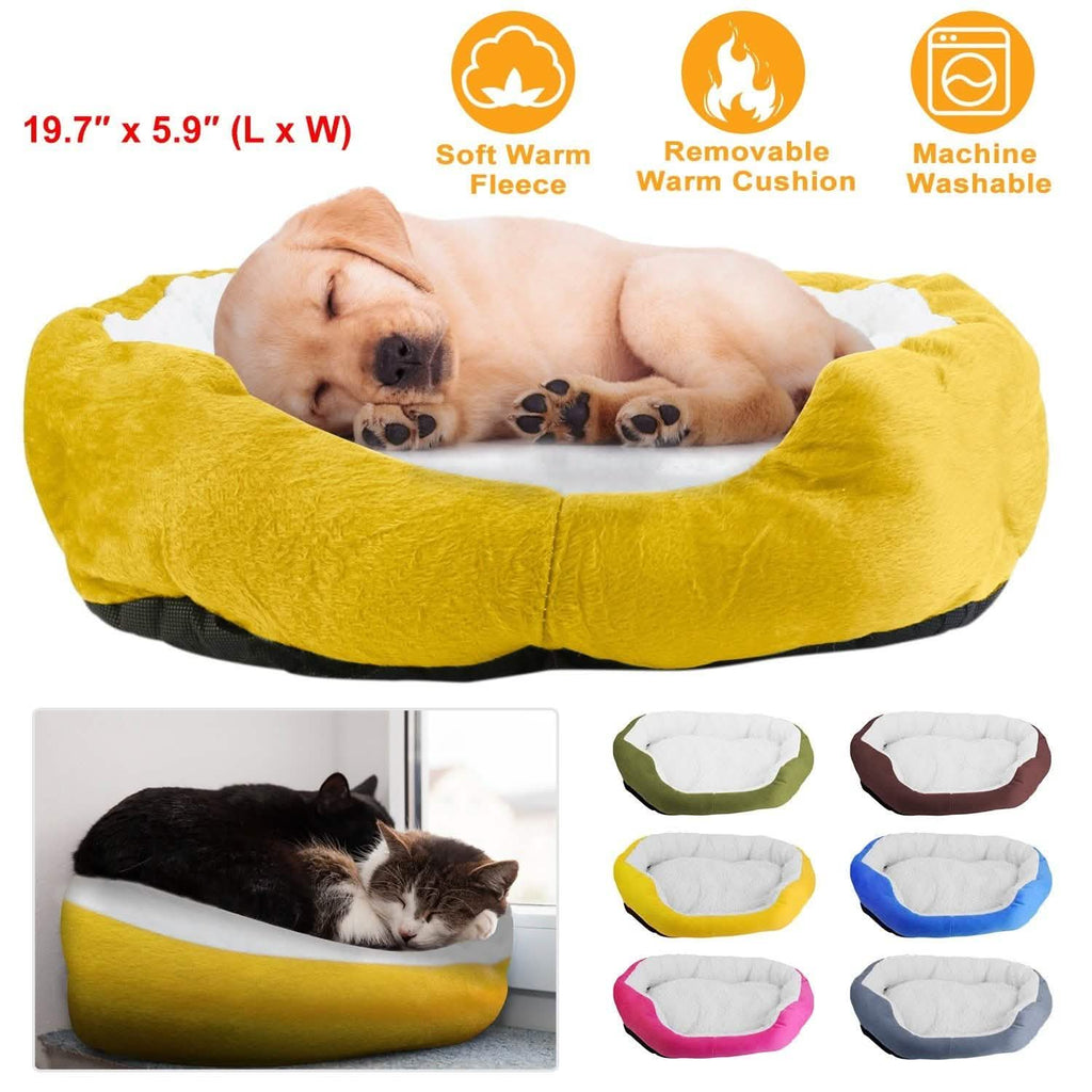 Pet Puppy Cat Soft Warm Fleece Bed
